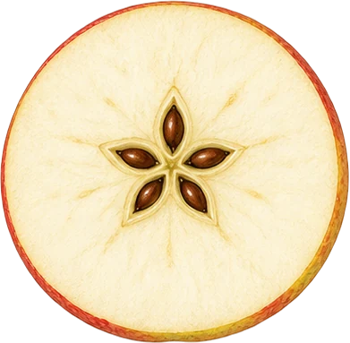 The drawing: apple
