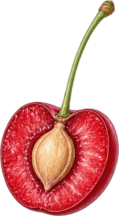 The drawing: cherry