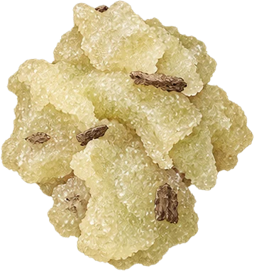The drawing: elemi, resin lump