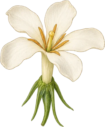 The drawing: gardenia
