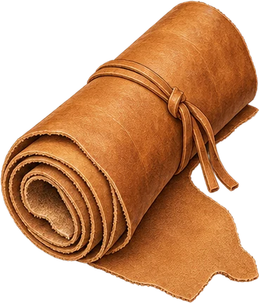 The drawing: leather