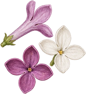 The drawing: lilac