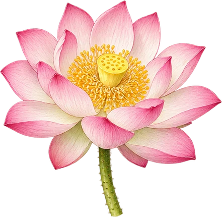 The drawing: lotus