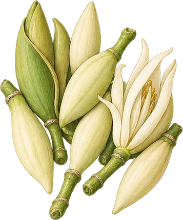 The drawing: magnolia, picked buds