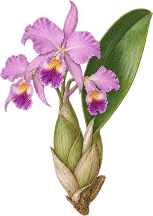 The drawing: orchid