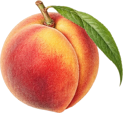The drawing: peach