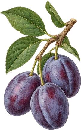 The drawing: plum