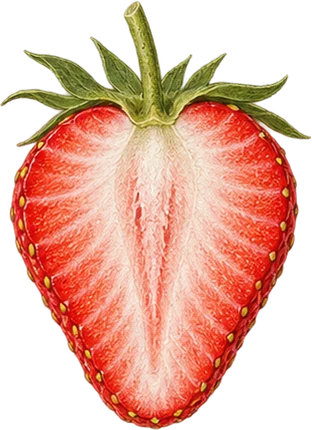 The drawing: strawberry