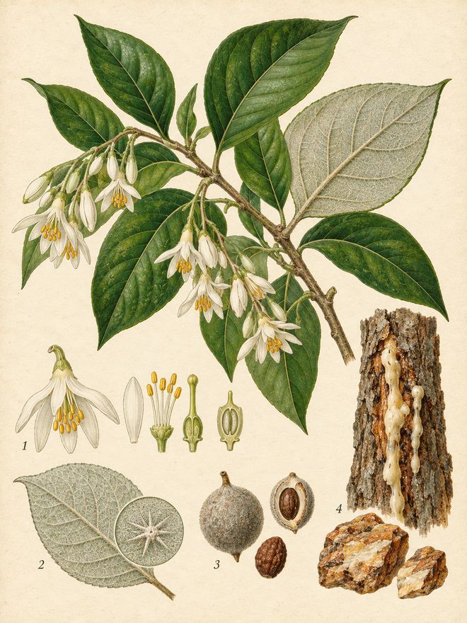 The plate: benzoin