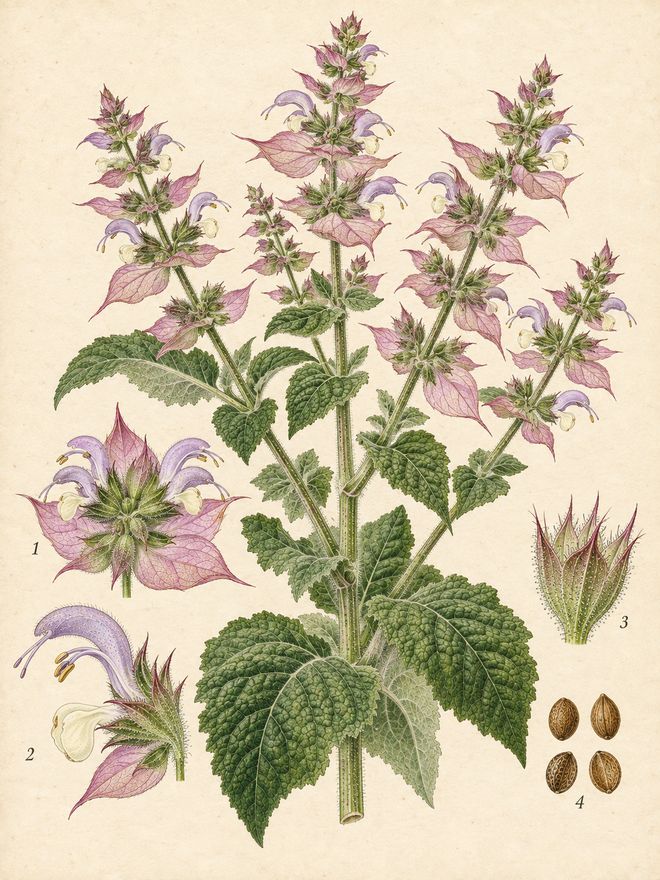 The plate: clary sage