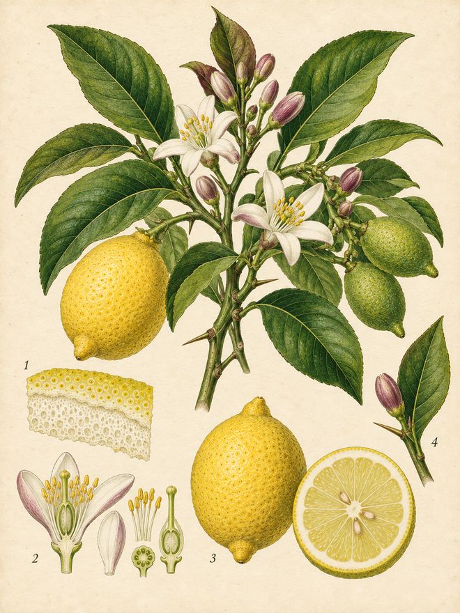 The plate: lemon