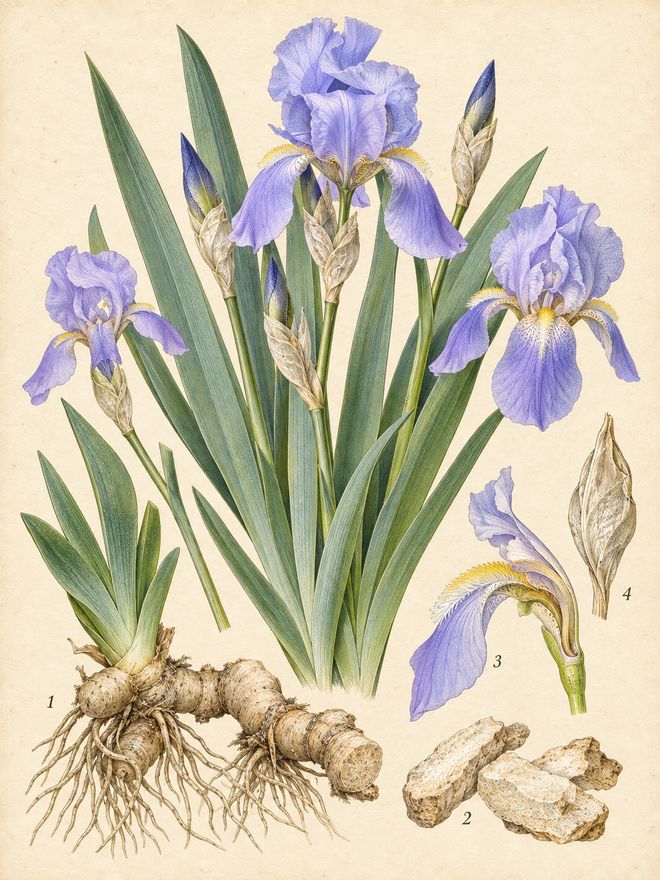 The plate: orris / iris