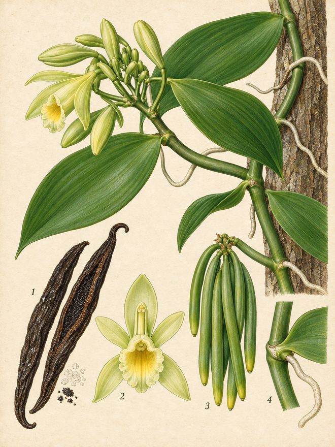 The plate: vanilla