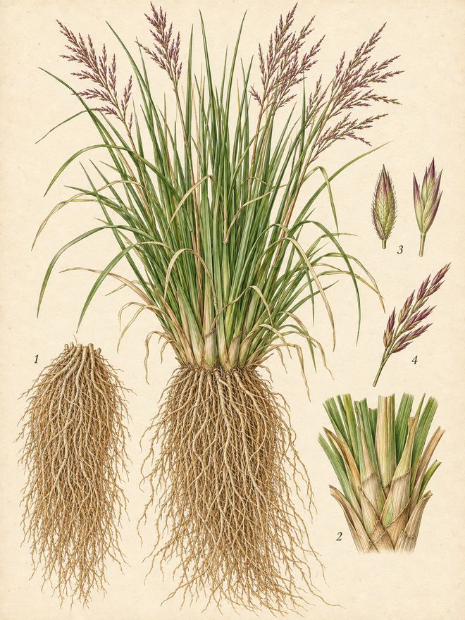The plate: vetiver