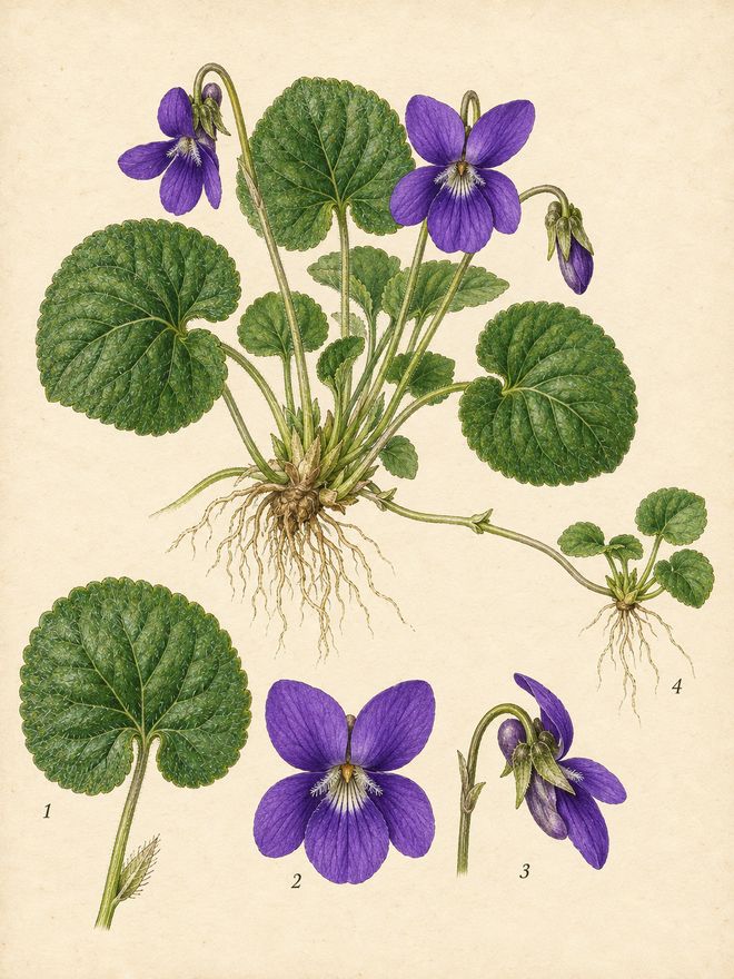 The plate: violet (sweet violet)