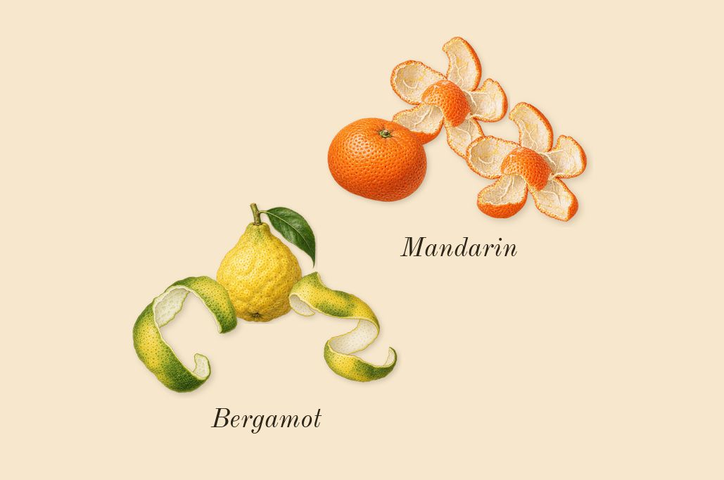 Turathi Blue, top notes: Bergamot, Mandarin