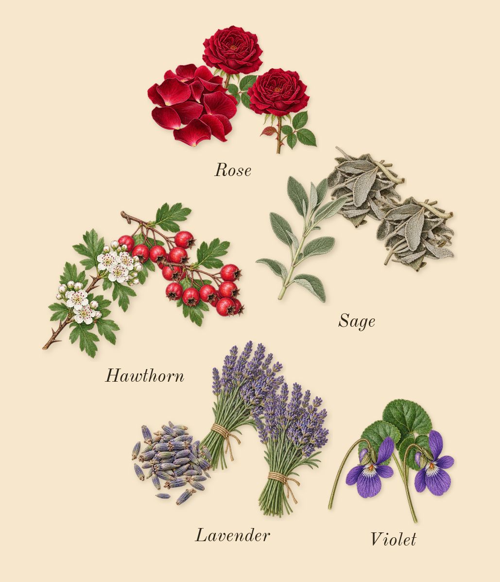 Carbon, top notes: Sage, Rose, Hawthorn, Lavender, Violet
