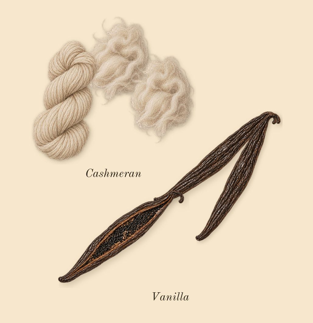 Sacrifice for Her, dry-down: Vanilla, Cashmeran