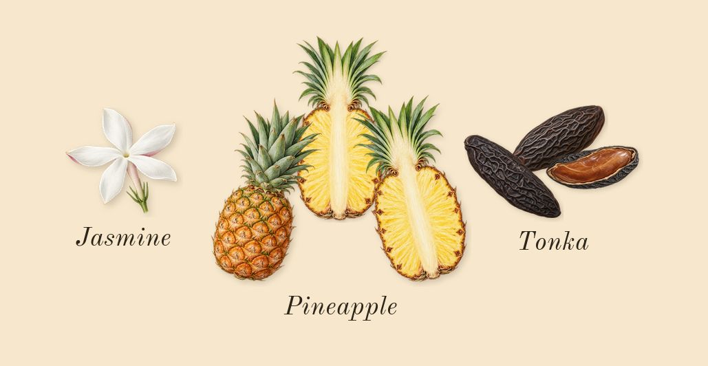 Madawi Gold Edition, heart: Pineapple, Tonka, Jasmine