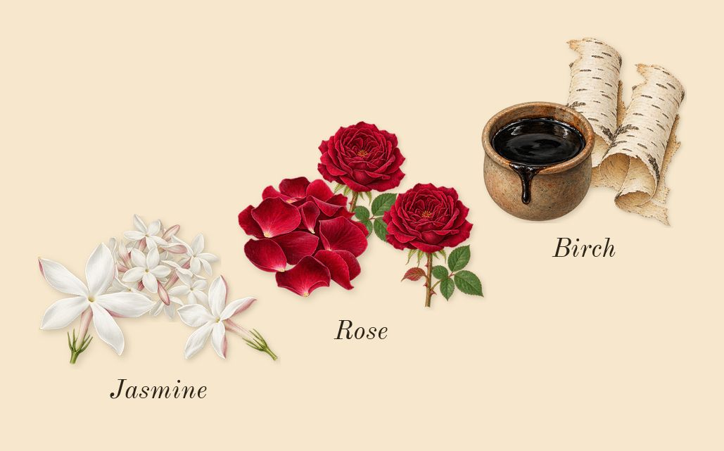 Club de Nuit Intense Man, heart: Rose, Birch, Jasmine