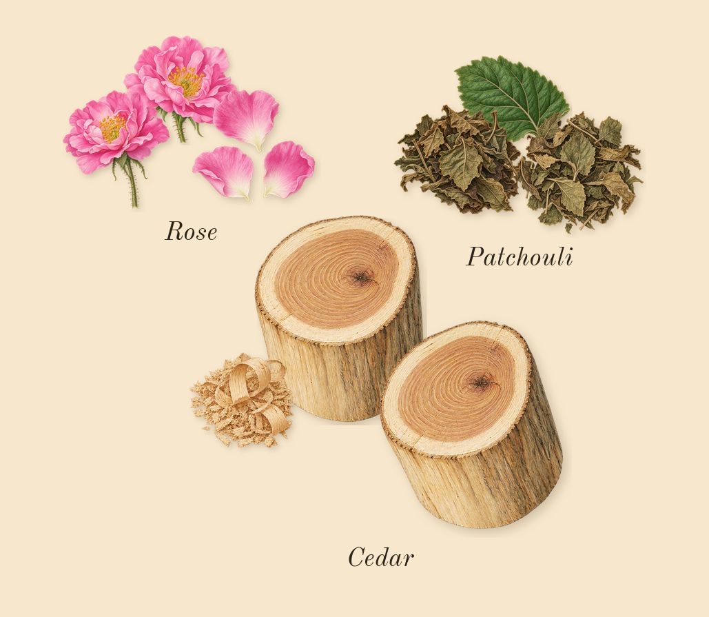 Acqua di Giò, dry-down: Cedar, Patchouli, Rose