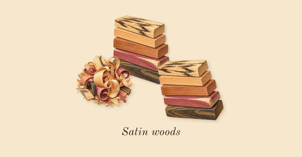 Dressed in White, dry-down: Satin woods