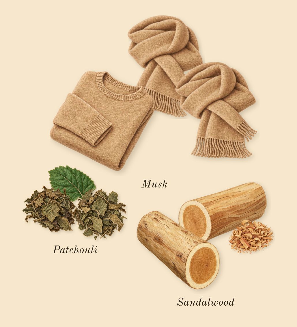 London, dry-down: Sandalwood, Musk, Patchouli