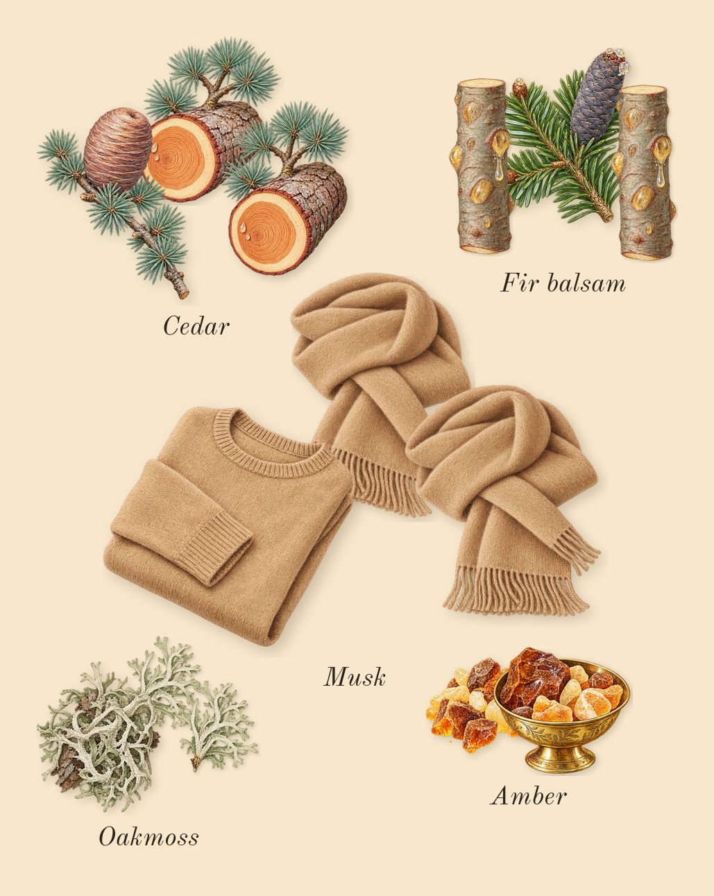 Aspen Cologne, dry-down: Amber, Cedar, Oakmoss, Musk, Fir balsam