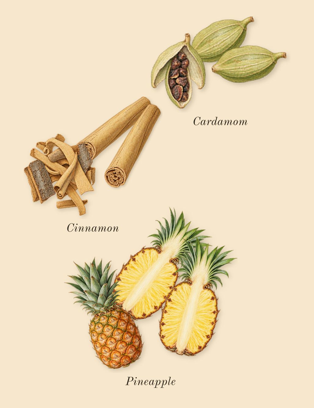 Absolu Aventus, heart: Cardamom, Cinnamon, Pineapple