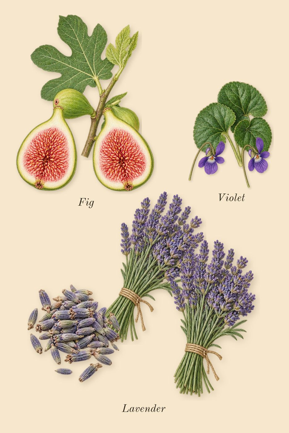 Iris Debonair, heart: Lavender, Violet, Fig