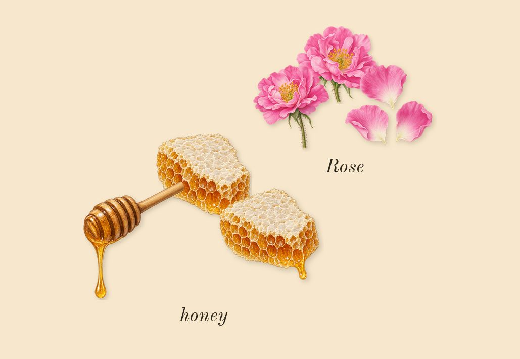 Crimson Rocks, heart: Rose, honey