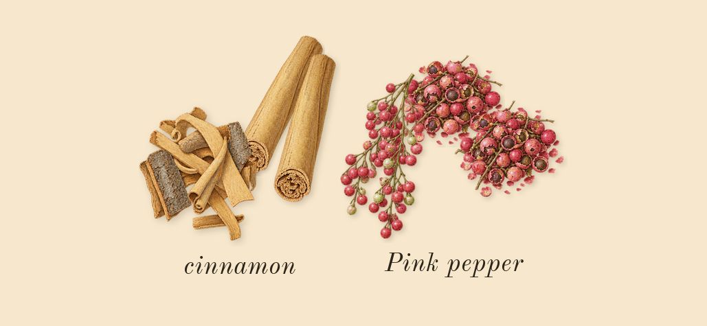Crimson Rocks, top notes: Pink pepper, cinnamon