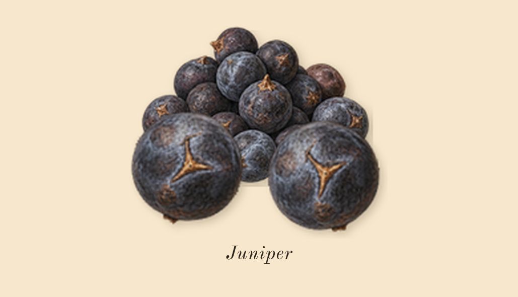 Eau des Sens, top notes: Juniper
