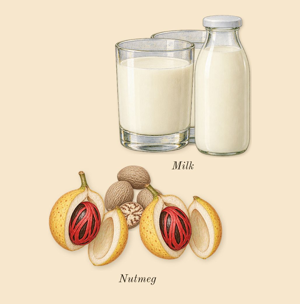 Santal Calling, top notes: Milk, Nutmeg