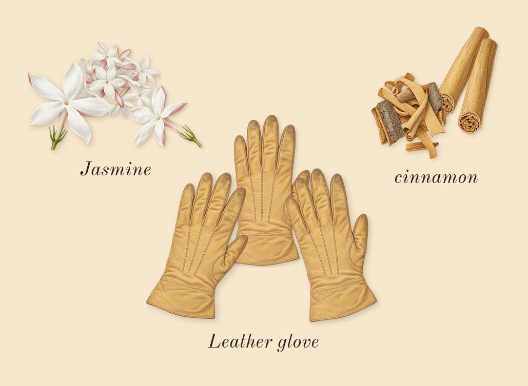 Fate Woman, heart: cinnamon, Jasmine, Leather glove