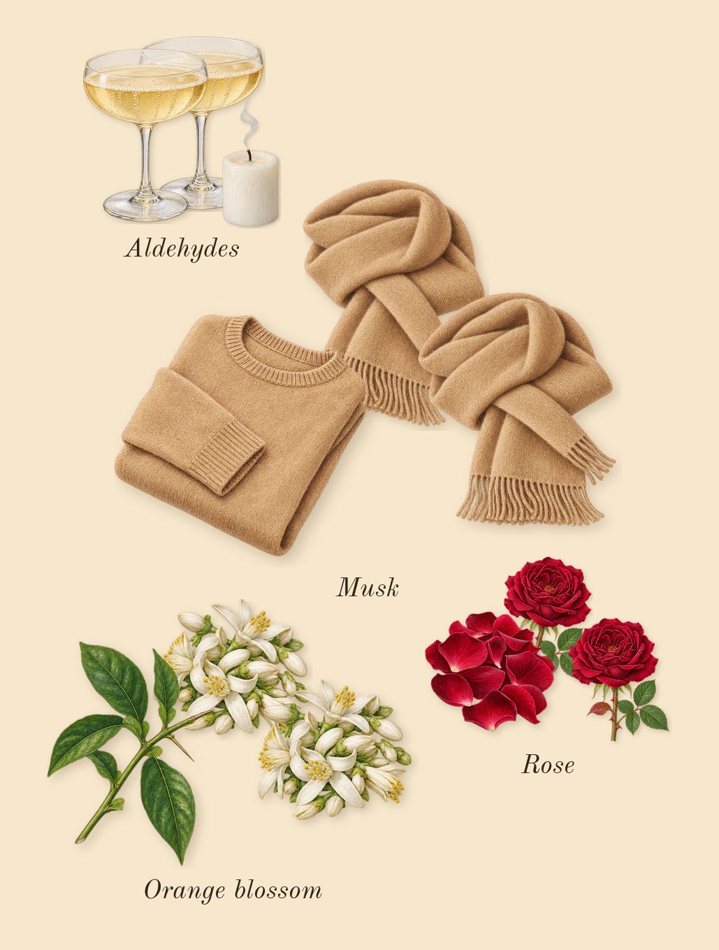 Acne Studios par Frédéric Malle, heart: Aldehydes, Rose, Musk, Orange blossom