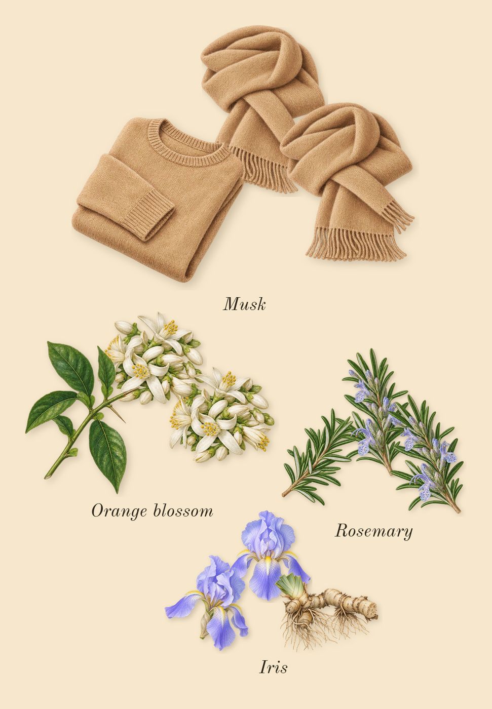 Aromatix Magnetiq, heart: Rosemary, Orange blossom, Iris, Musk