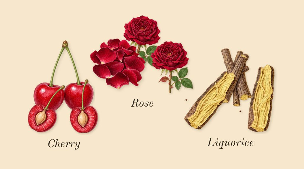 La Petite Robe Noire, heart: Rose, Cherry, Liquorice