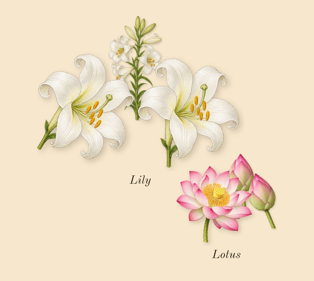 La Belle Paradise Garden, heart: Lotus, Lily