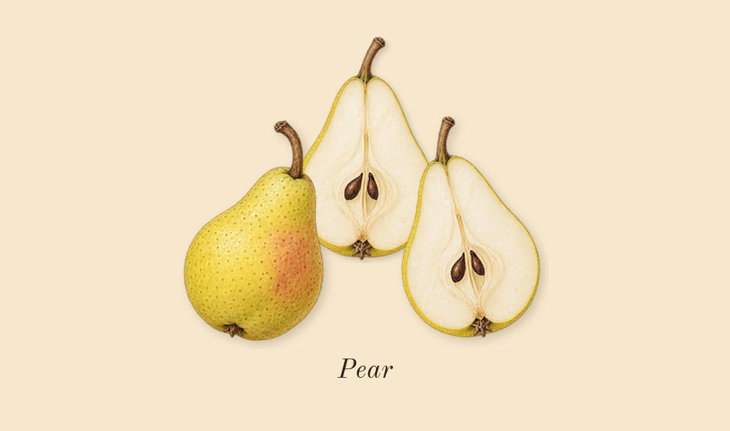 English Pear & Sweet Pea Cologne, top notes: Pear