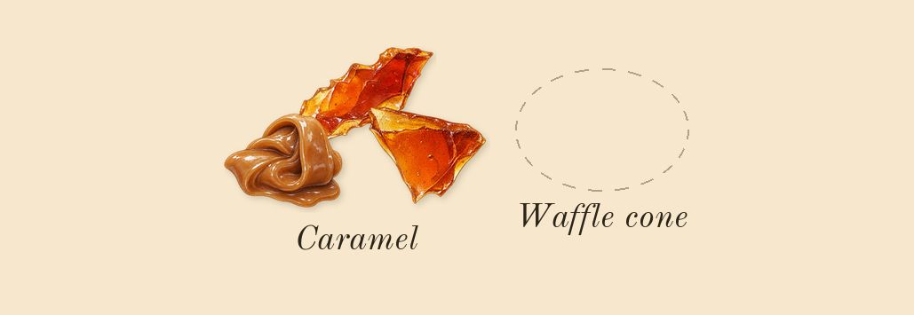 Unknown Pleasures, heart: Caramel, Waffle cone