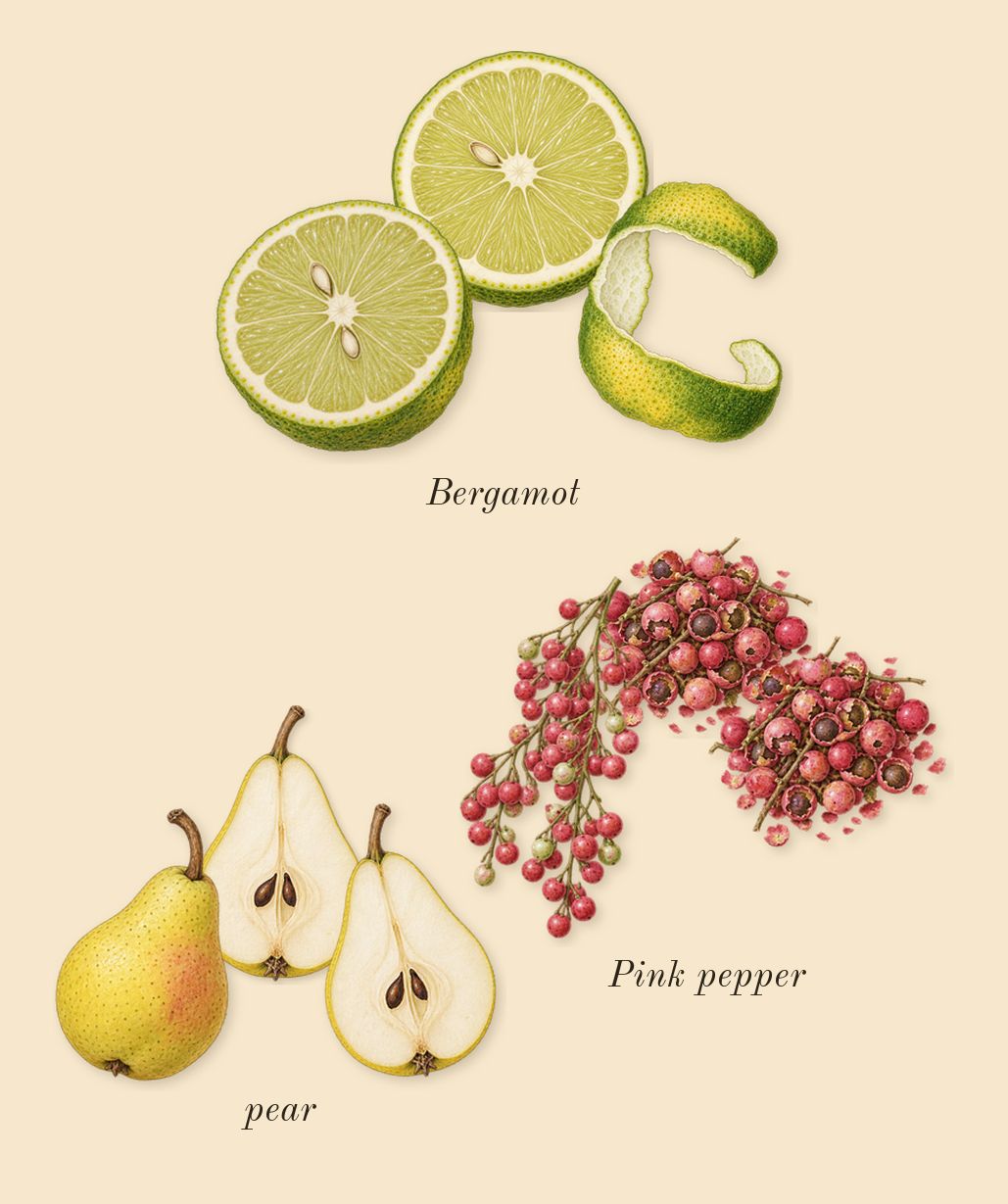 Idôle, top notes: Bergamot, pear, Pink pepper
