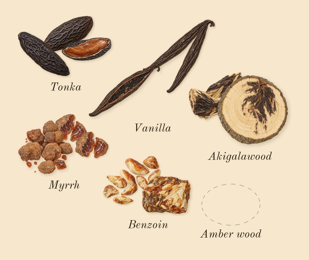 Khamrah, dry-down: Tonka, Benzoin, Myrrh, Akigalawood, Vanilla