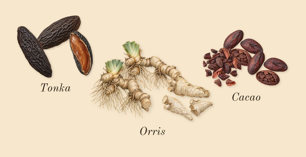 Lilac Love, heart: Orris, Cacao, Tonka