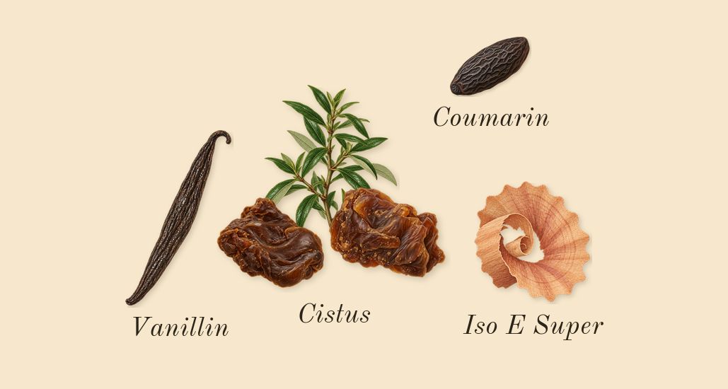 Luban Al Akhdar, dry-down: Cistus, Coumarin, Iso E Super, Vanillin