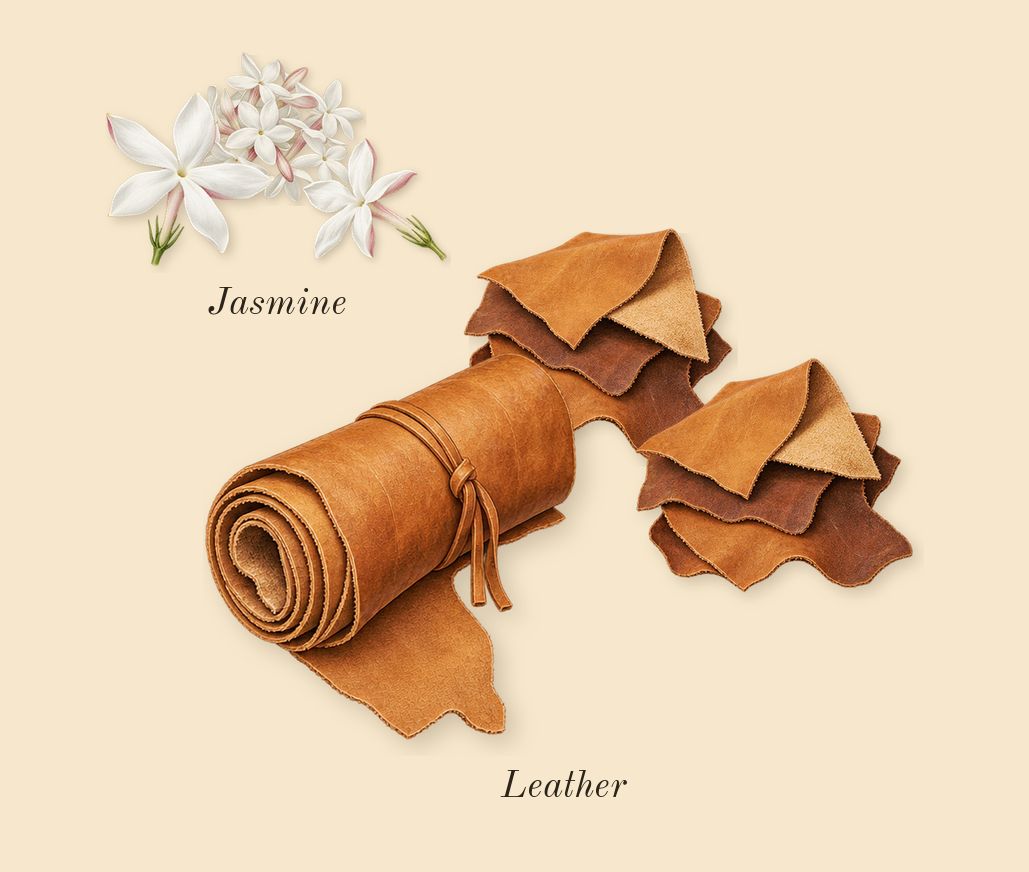 Opulence Leather, heart: Leather glove, Jasmine