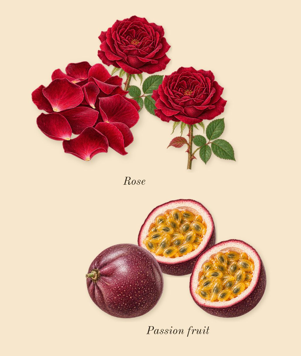 Oud Maracujá, heart: Passion fruit, Rose