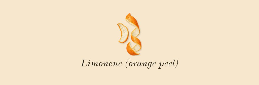 L'Eau à la Rose, top notes: Limonene (orange peel)