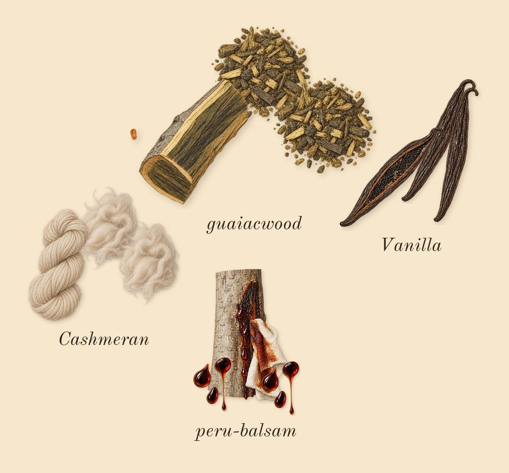 Replica By the Fireplace, dry-down: Vanilla, peru-balsam, Cashmeran, guaiacwood