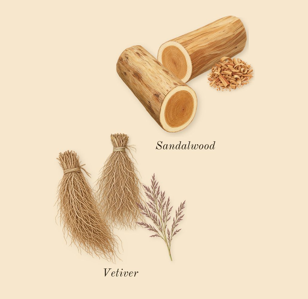 Daisy Wild, dry-down: Sandalwood, Vetiver